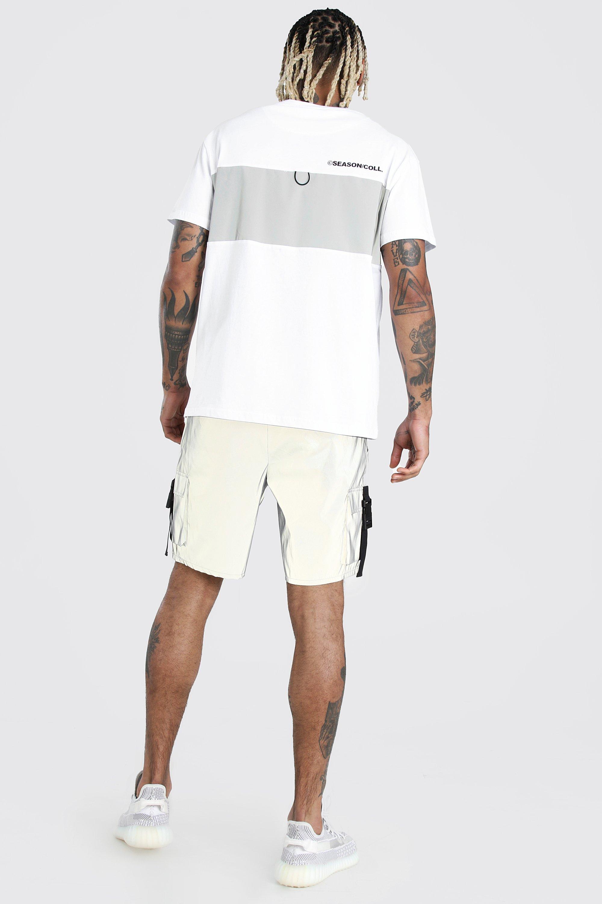 reflective cargo shorts