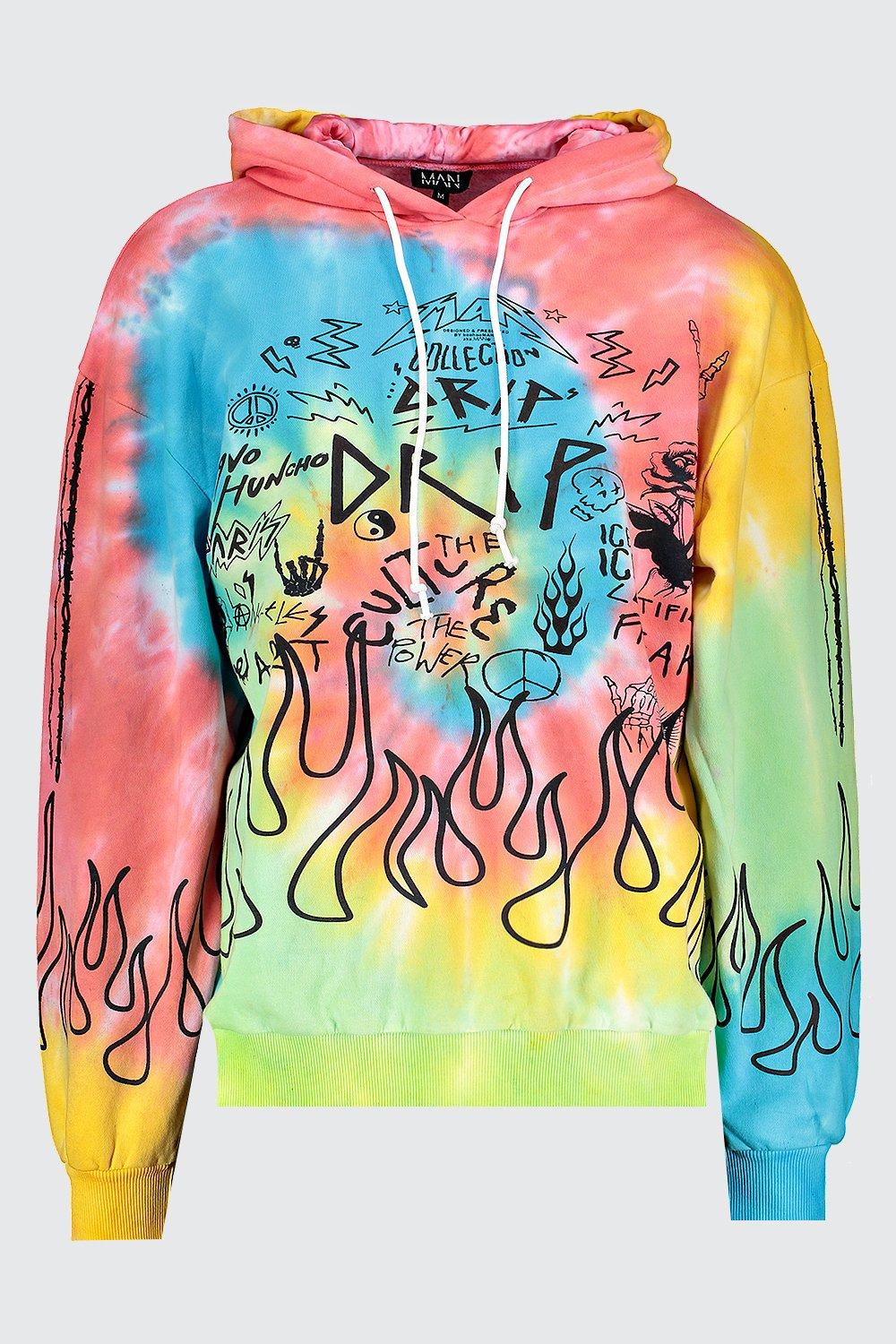 Quavo Oversized Graffiti Print Hoodie