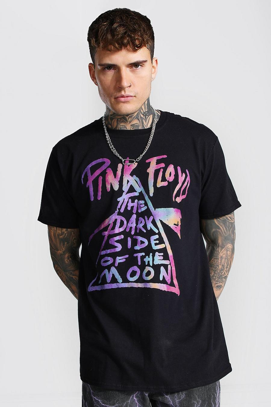 Camiseta oversize con estampado de Pink Floyd, Negro image number 1