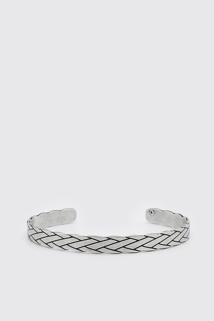 Silver Tribal Effect Bangle image number 1