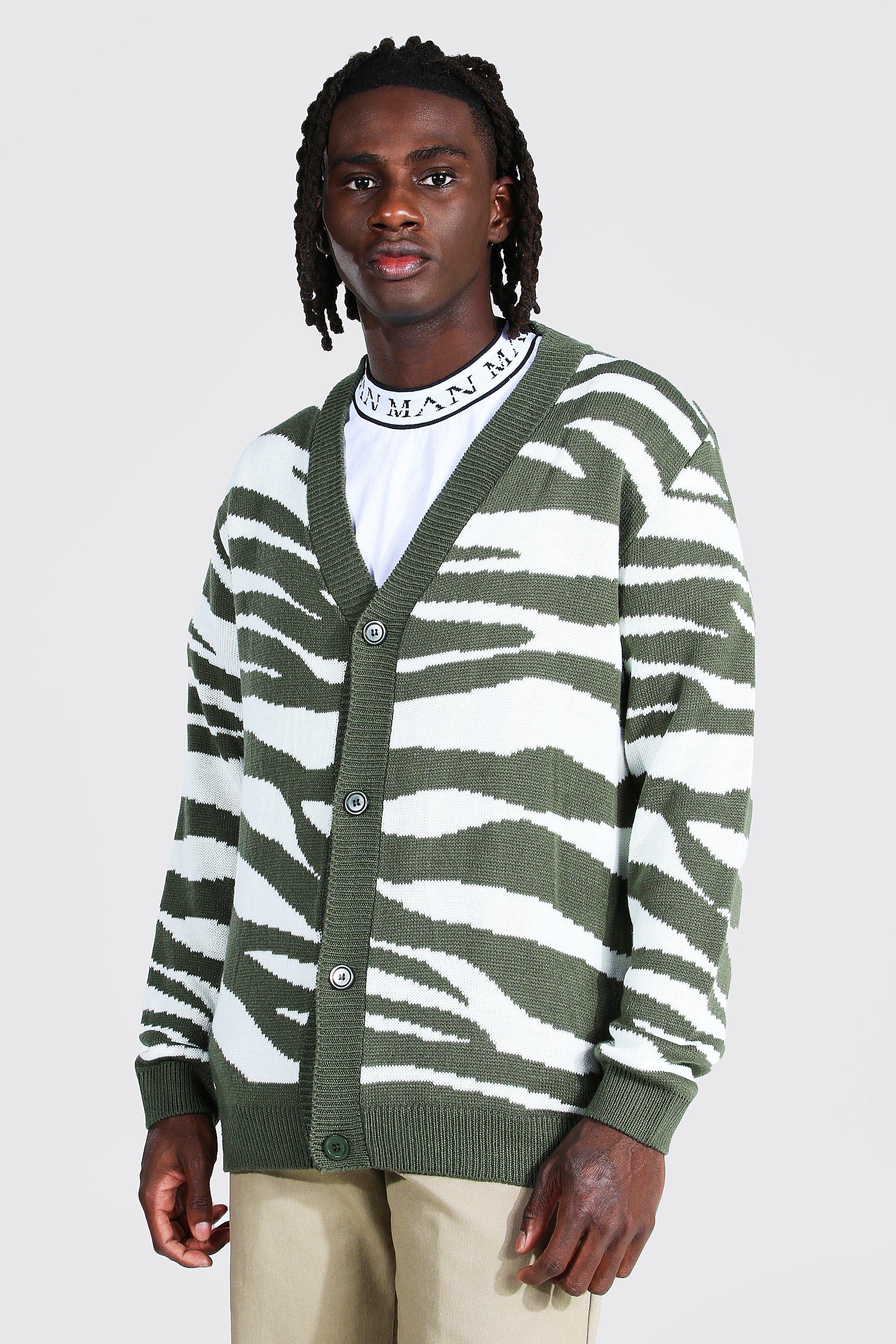 khaki knitted cardigan