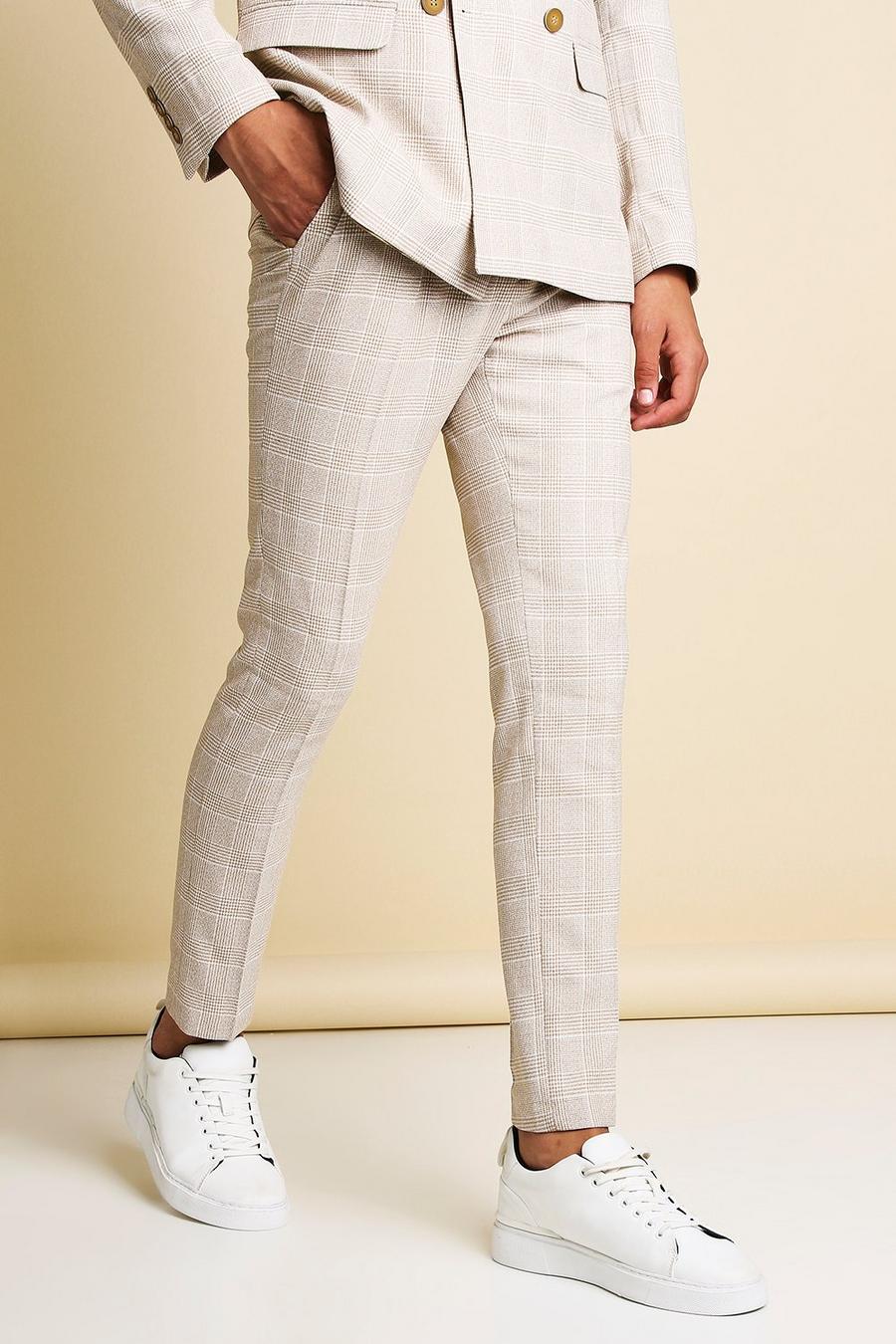 Light pink Skinny Check Tailored Trouser image number 1