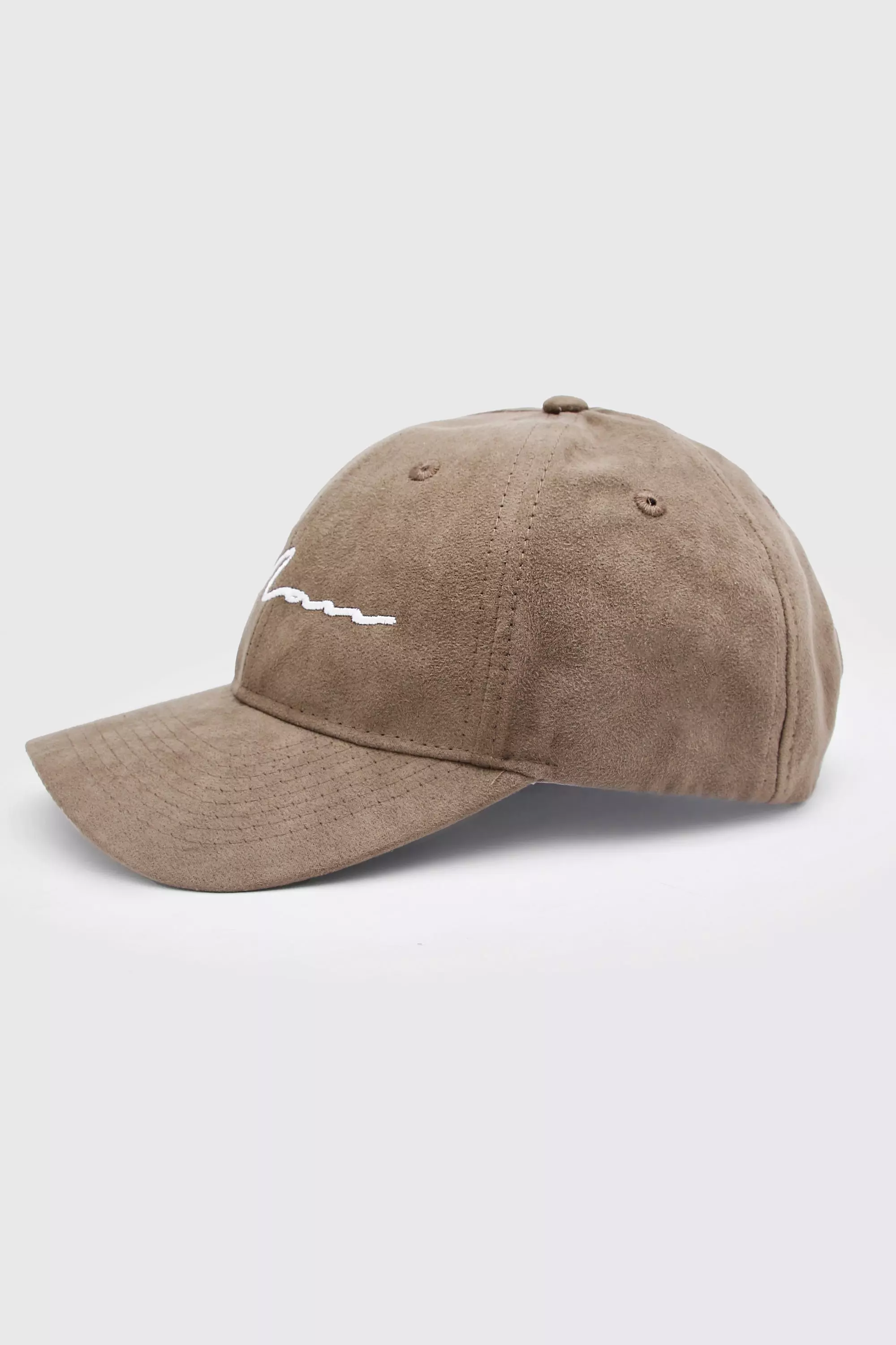 Khaki faux hot sale suede cap