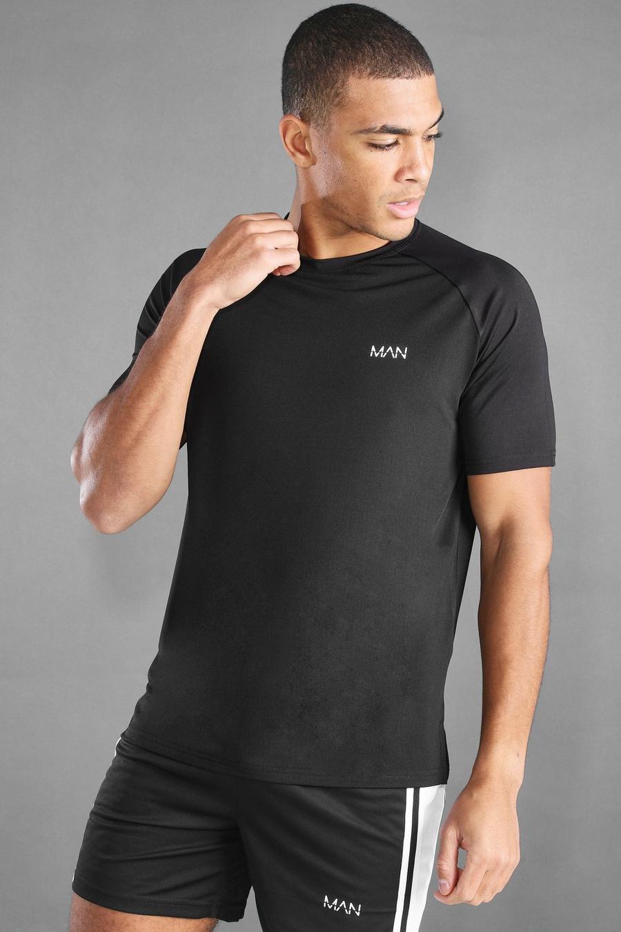 MAN Active T-shirt med slitsad kant image number 1
