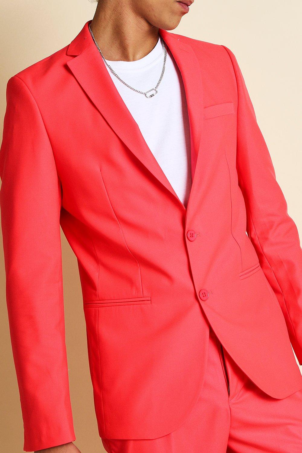 Mens coral outlet suit jacket