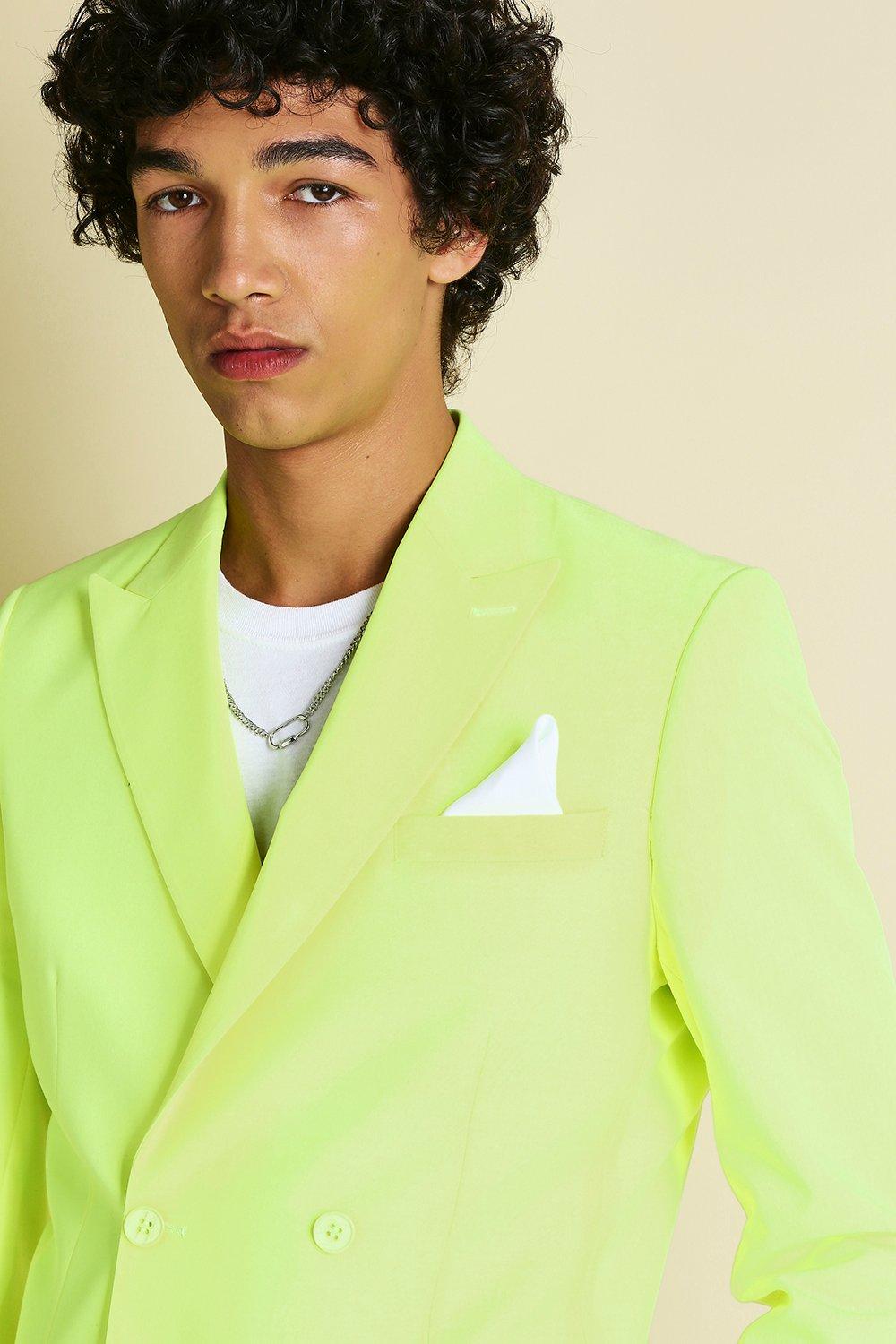 Neon green suit on sale jacket