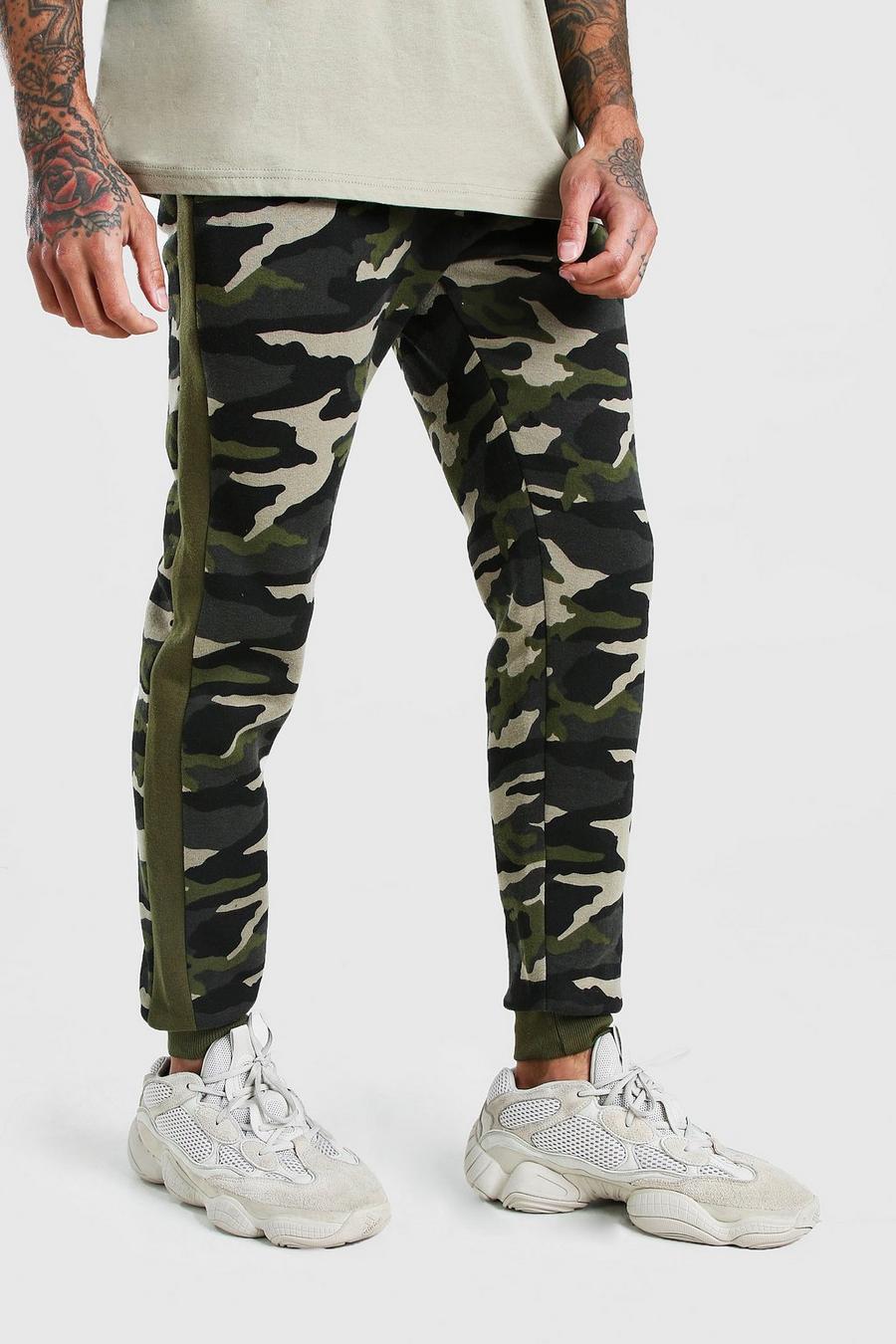 Original MAN Camo Joggers With Side Panel image number 1