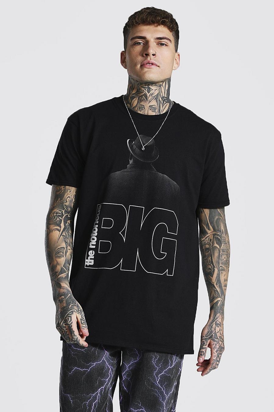 Black svart The Notorious Big Oversize t-shirt med tryck image number 1