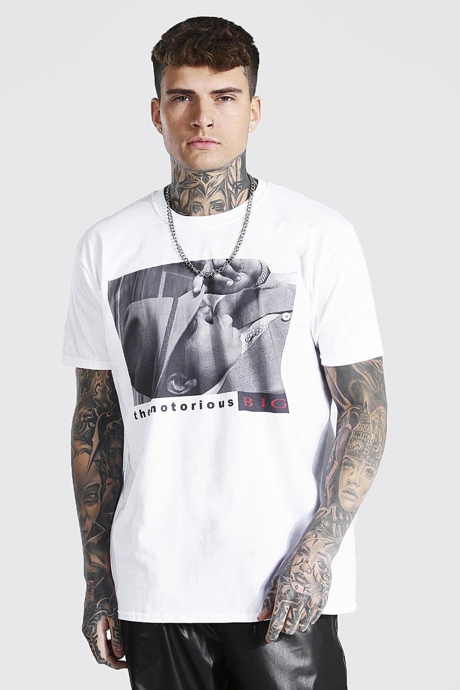 White Oversized Gelicenseerd The Notorious Big T-Shirt image number 1