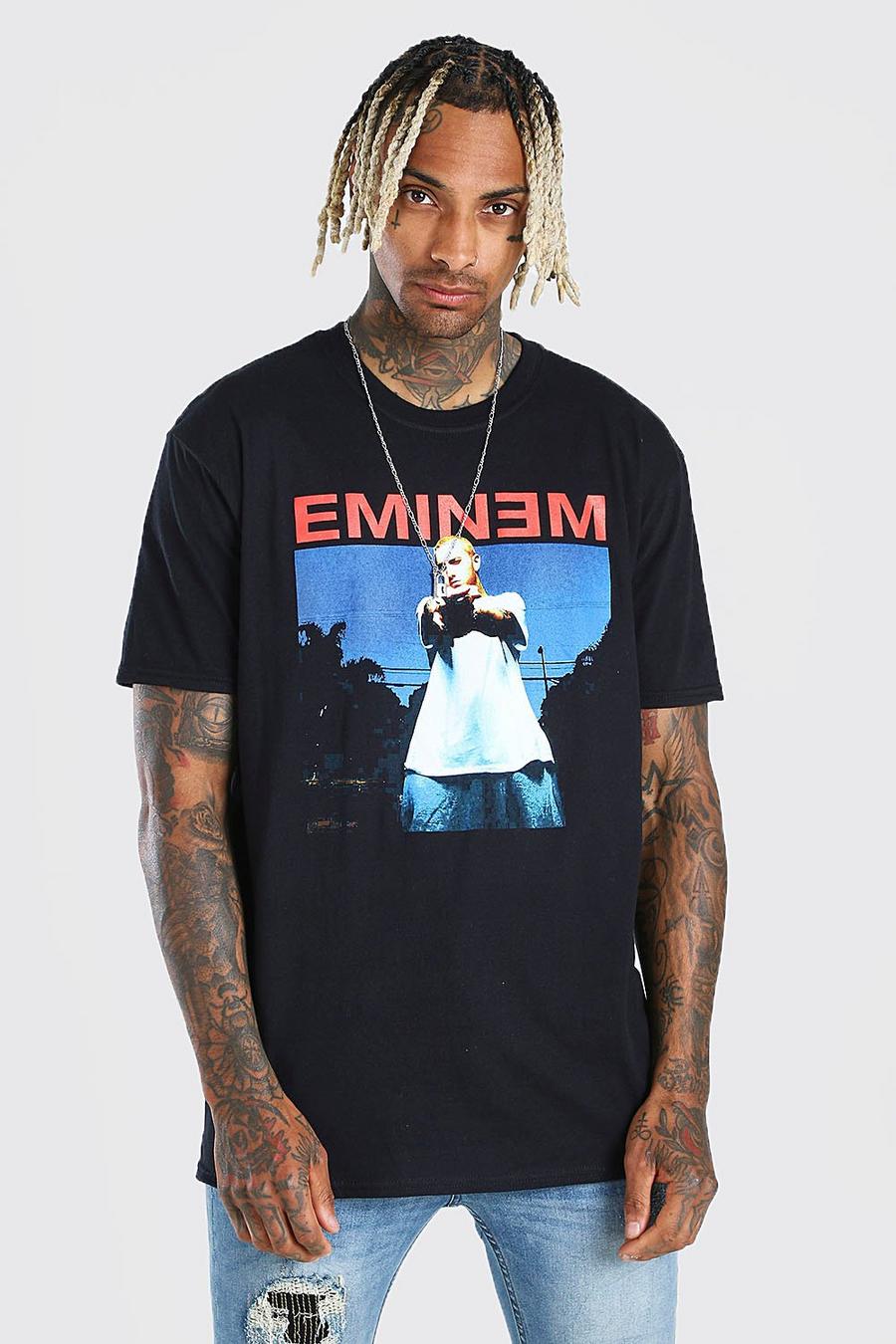 Black Oversized Gelicenseerd Eminem T-Shirt image number 1