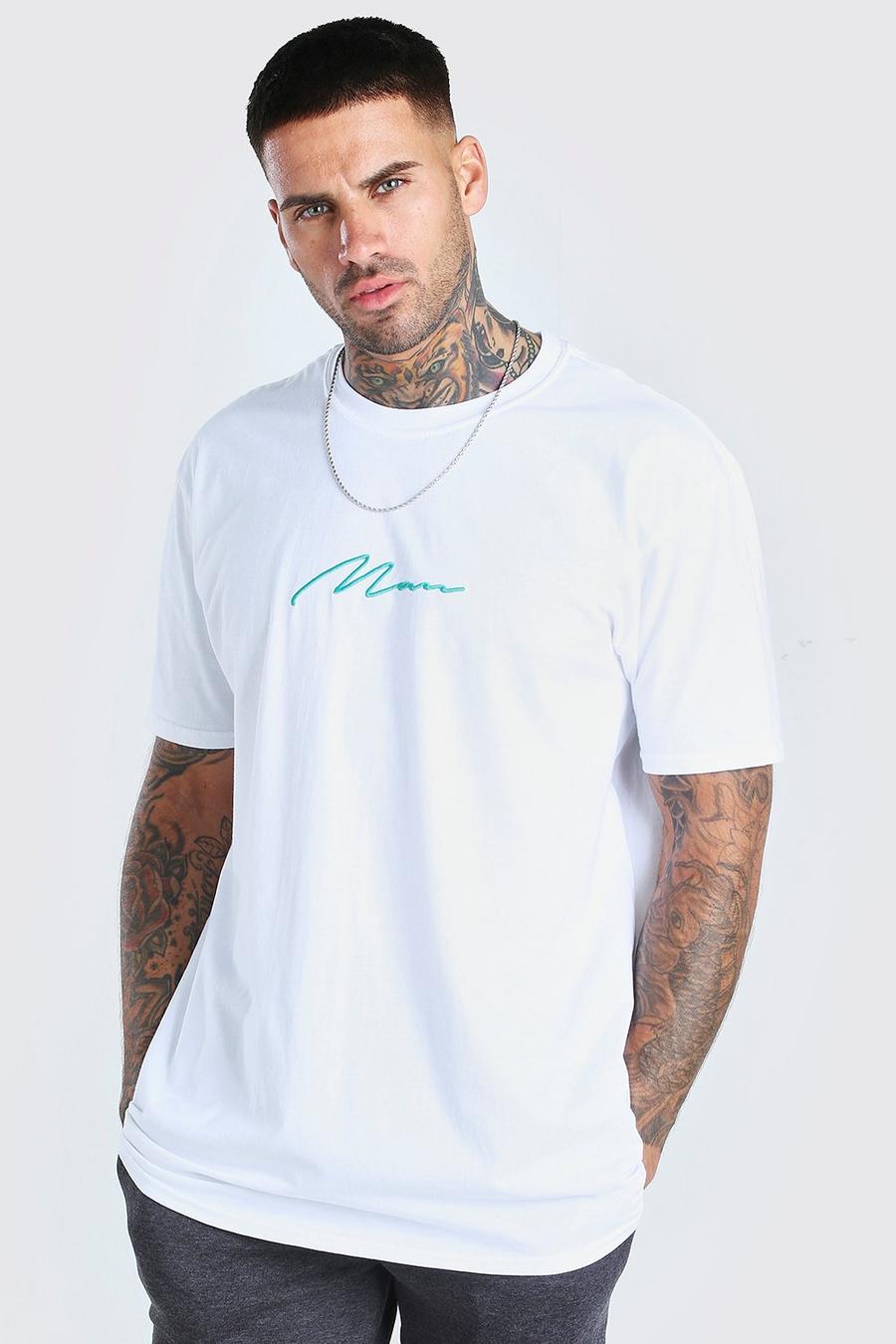 T-Shirt mit MAN-Schriftzug und Bandana-Rücken image number 1