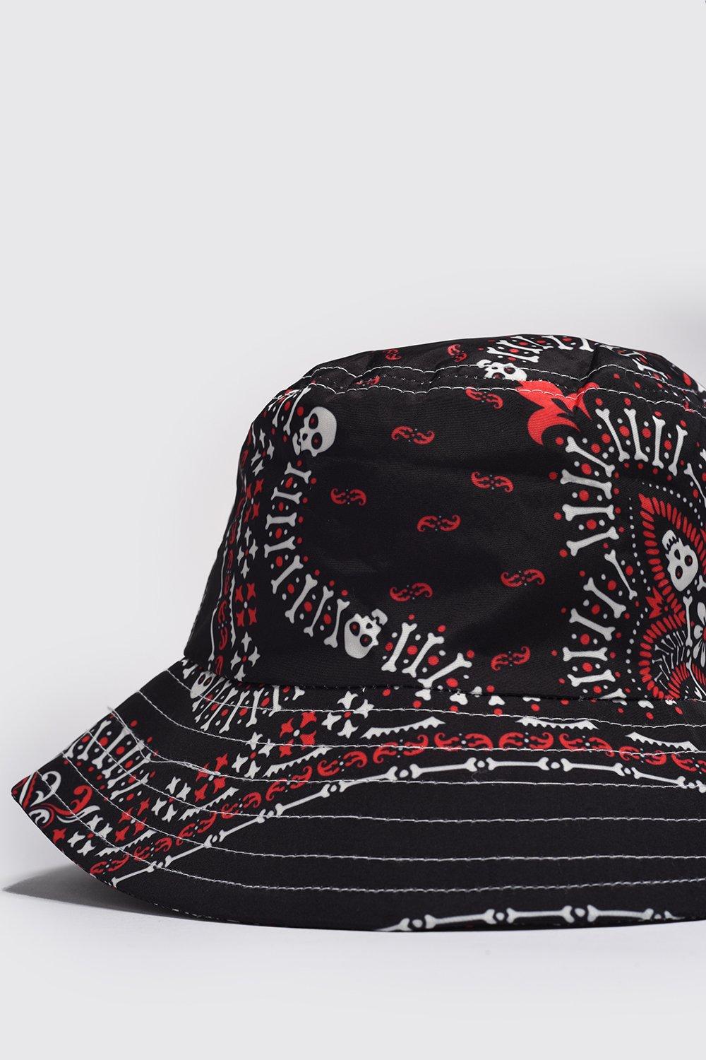 bandana print bucket hat