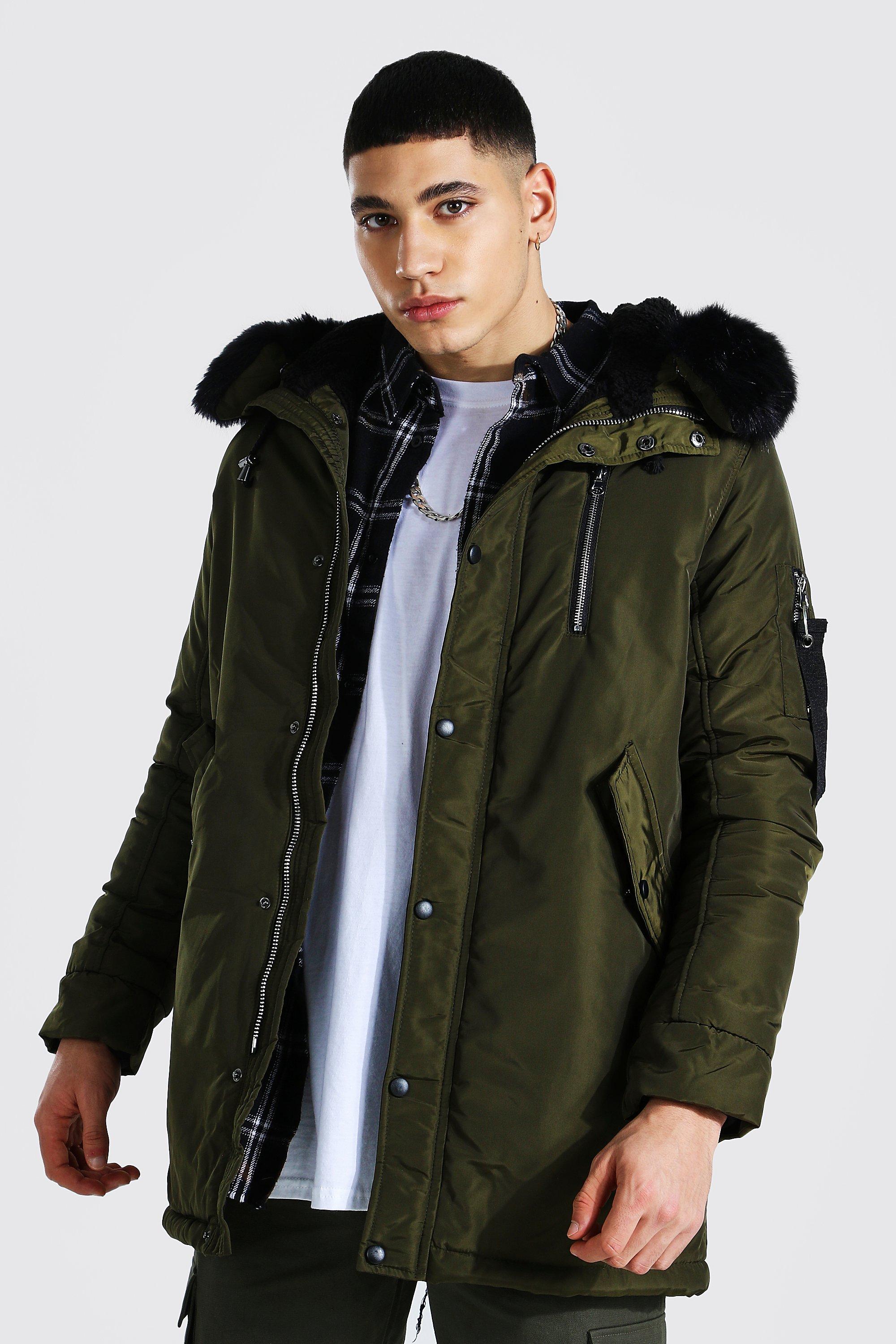 Boohoo man shop parka