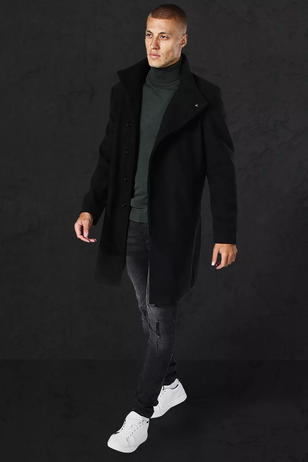 Boohoo mens outlet overcoat