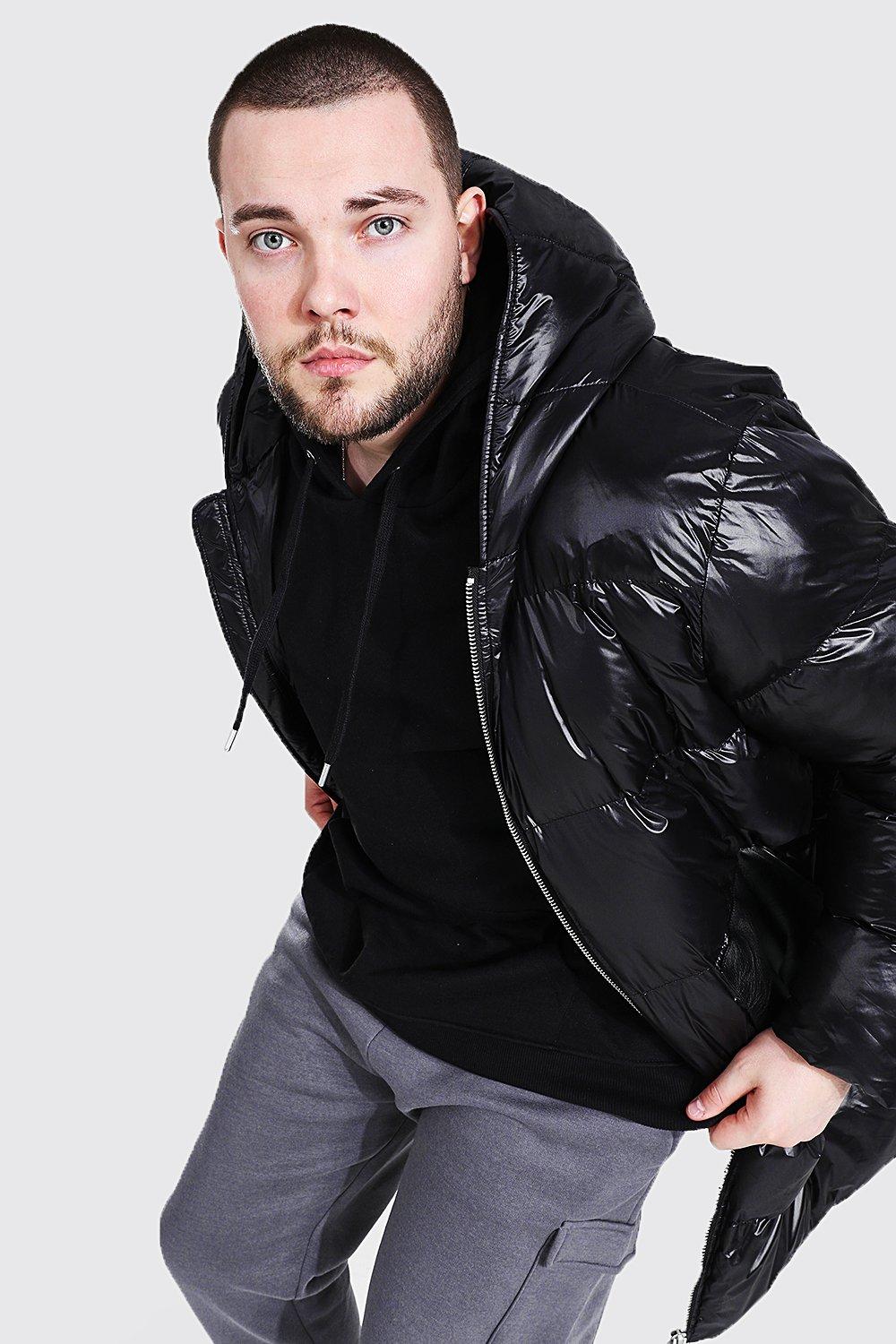 Plus Size Longline Matte Look Puffer boohoo NO