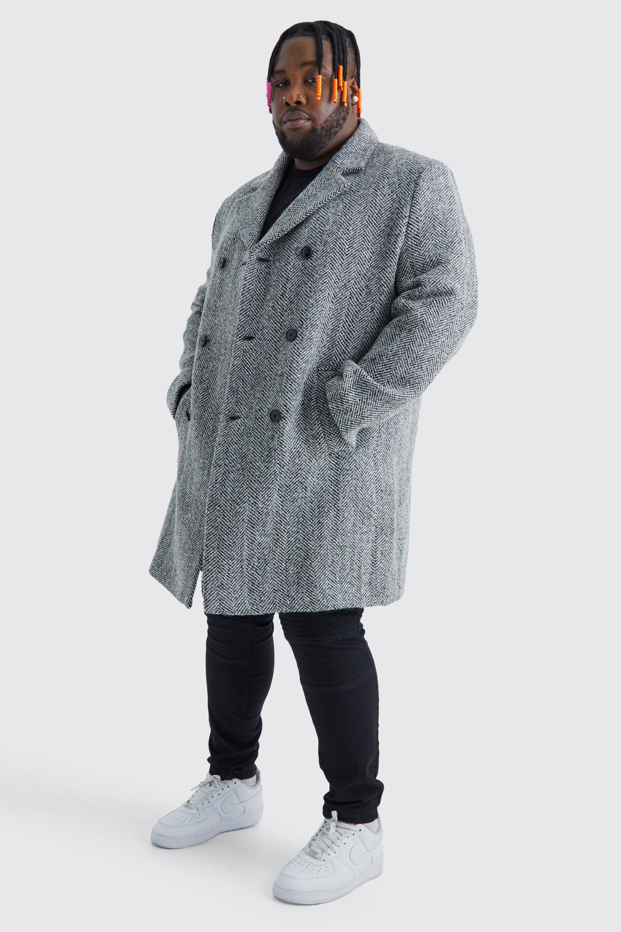 plus size wool coats uk