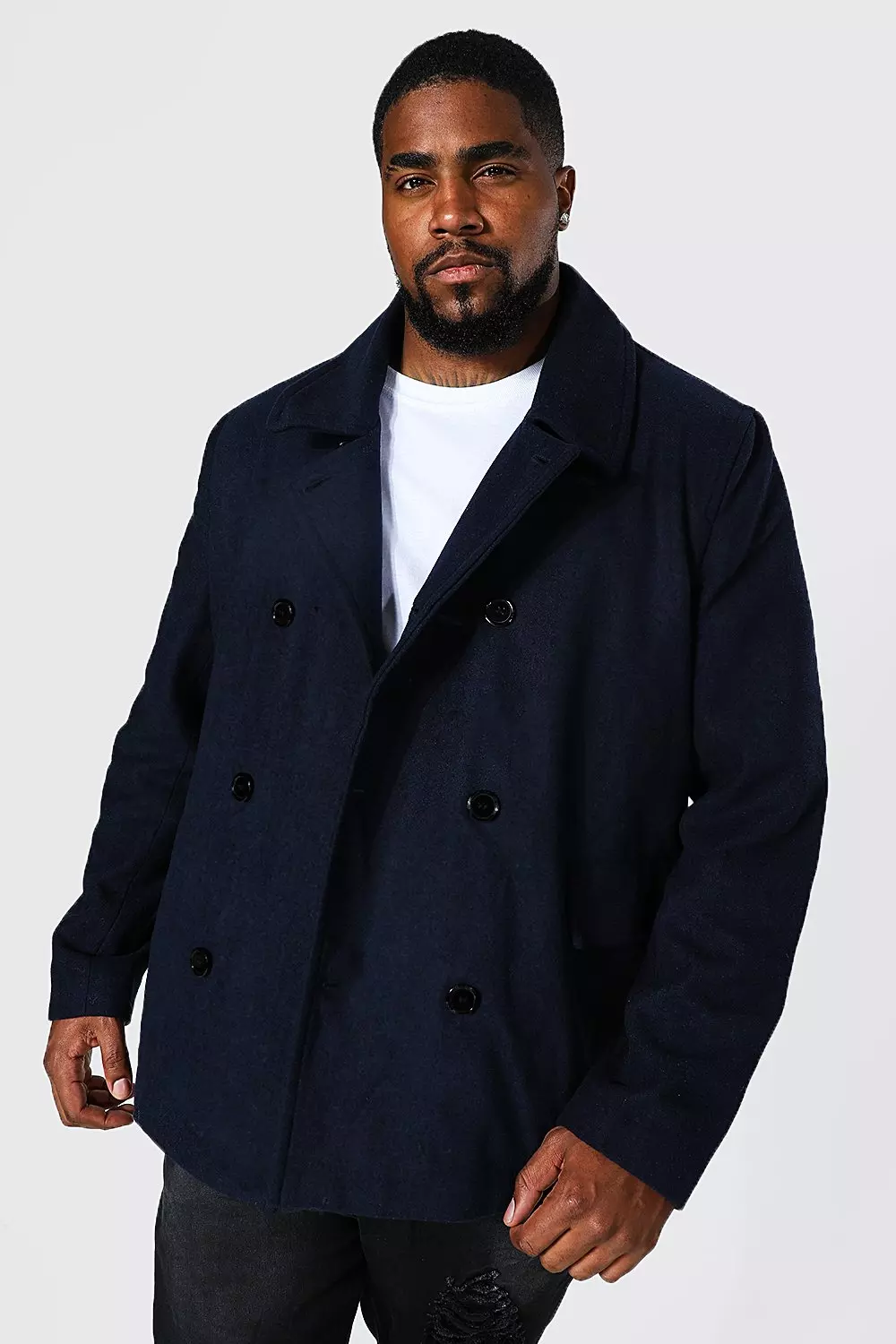 Classic navy cheap pea coat