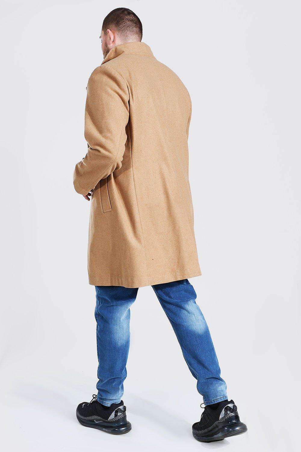 Plus size funnel neck coat online