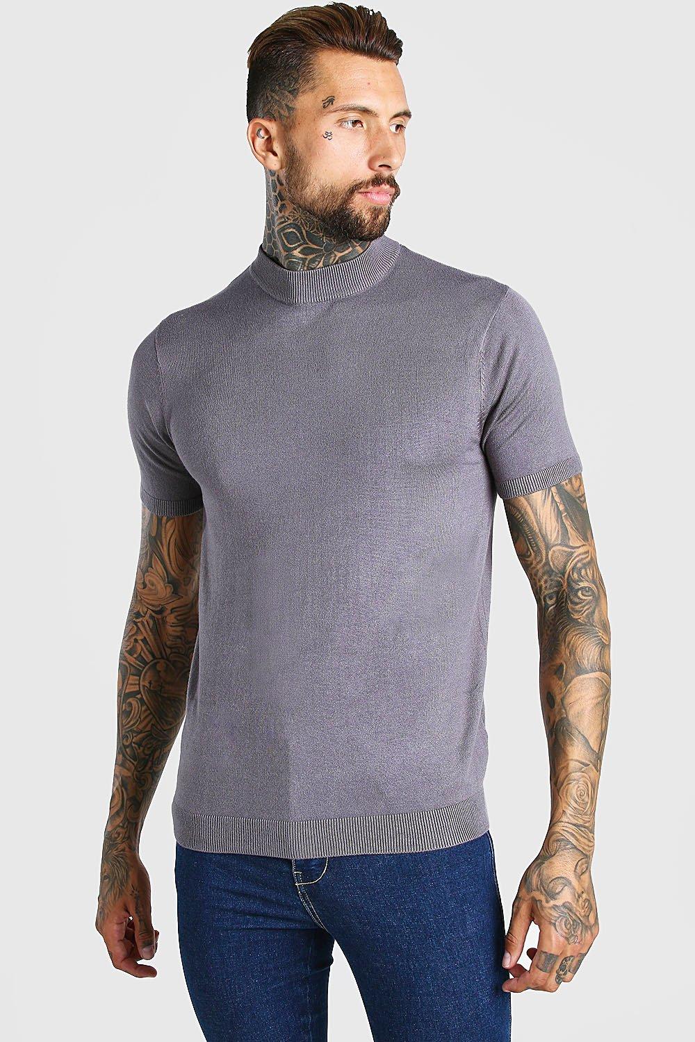 T shirt collo sales alto uomo