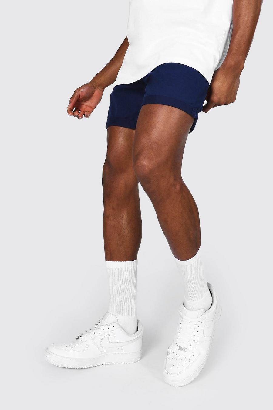 Slim-Fit Chino-Shorts, Marineblau image number 1