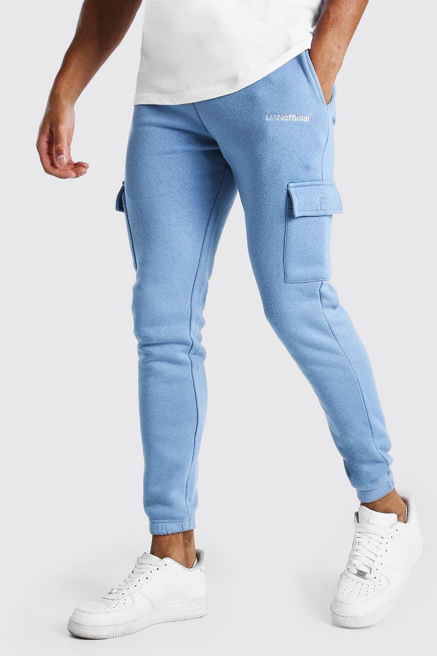 Dusty blue Cargo Track Pant image number 1