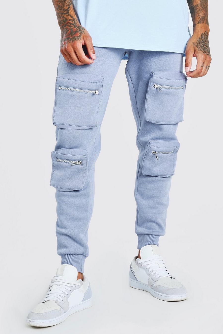 Pantaloni tuta cargo con tasche anteriori 3D image number 1