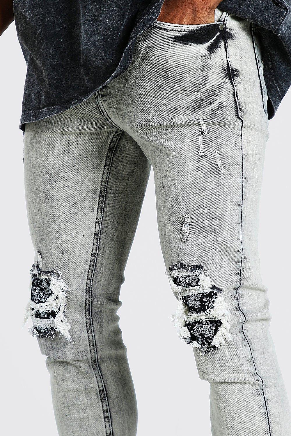 bandana ripped jeans