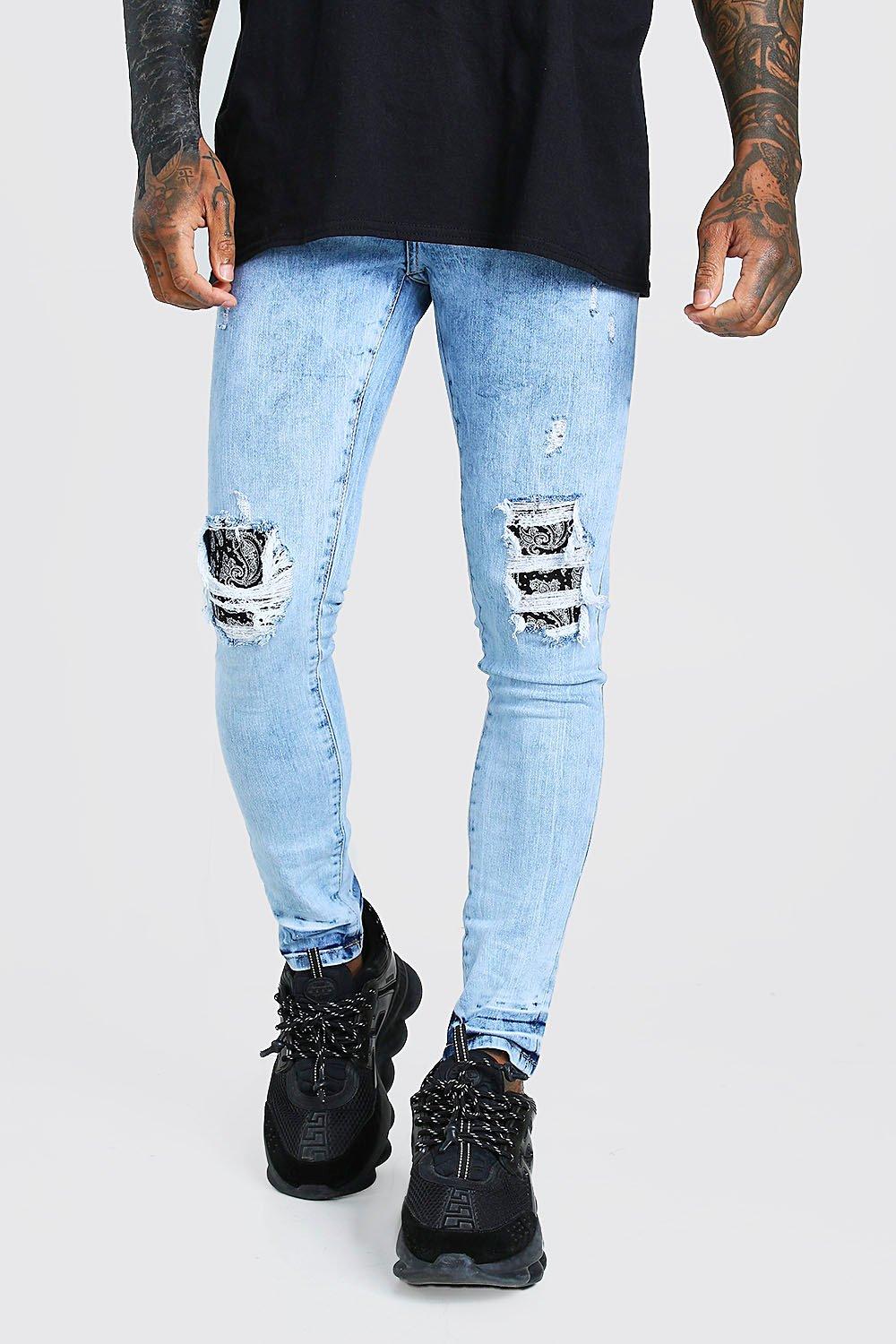 bandana ripped jeans