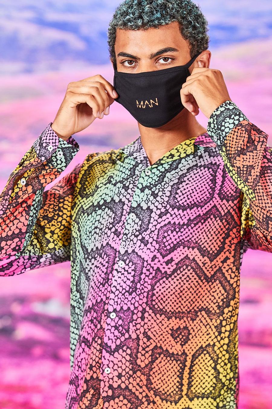 Fashion-Maske mit MAN-Streifen image number 1