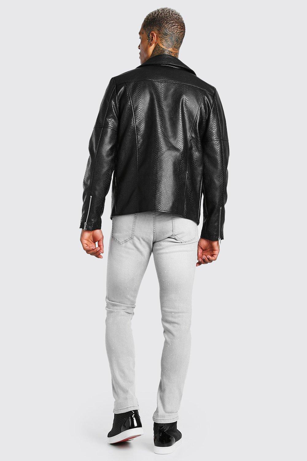 MJZ - CROCODILE PERFECTO JACKET  Custom leather jackets, Leather