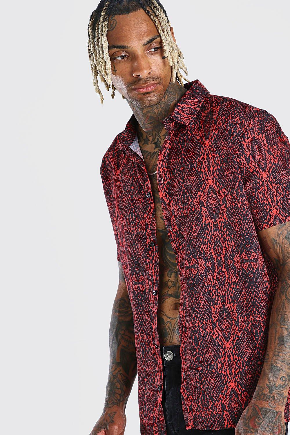 Camisa estampado serpiente hot sale