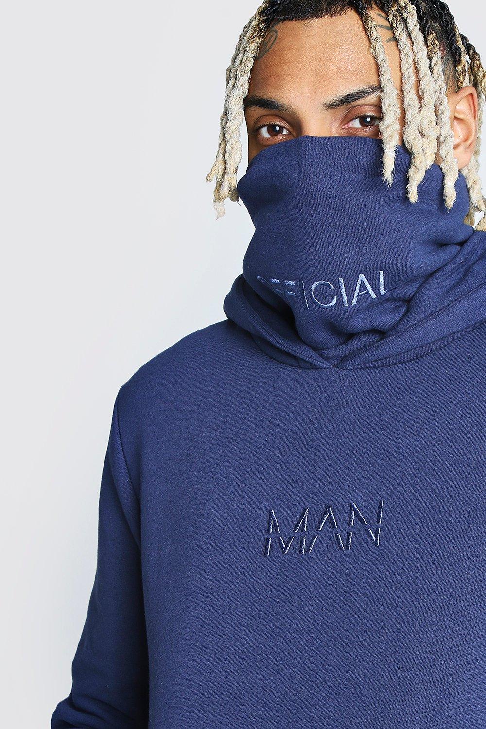 MAN Official Snood Hoodie boohoo