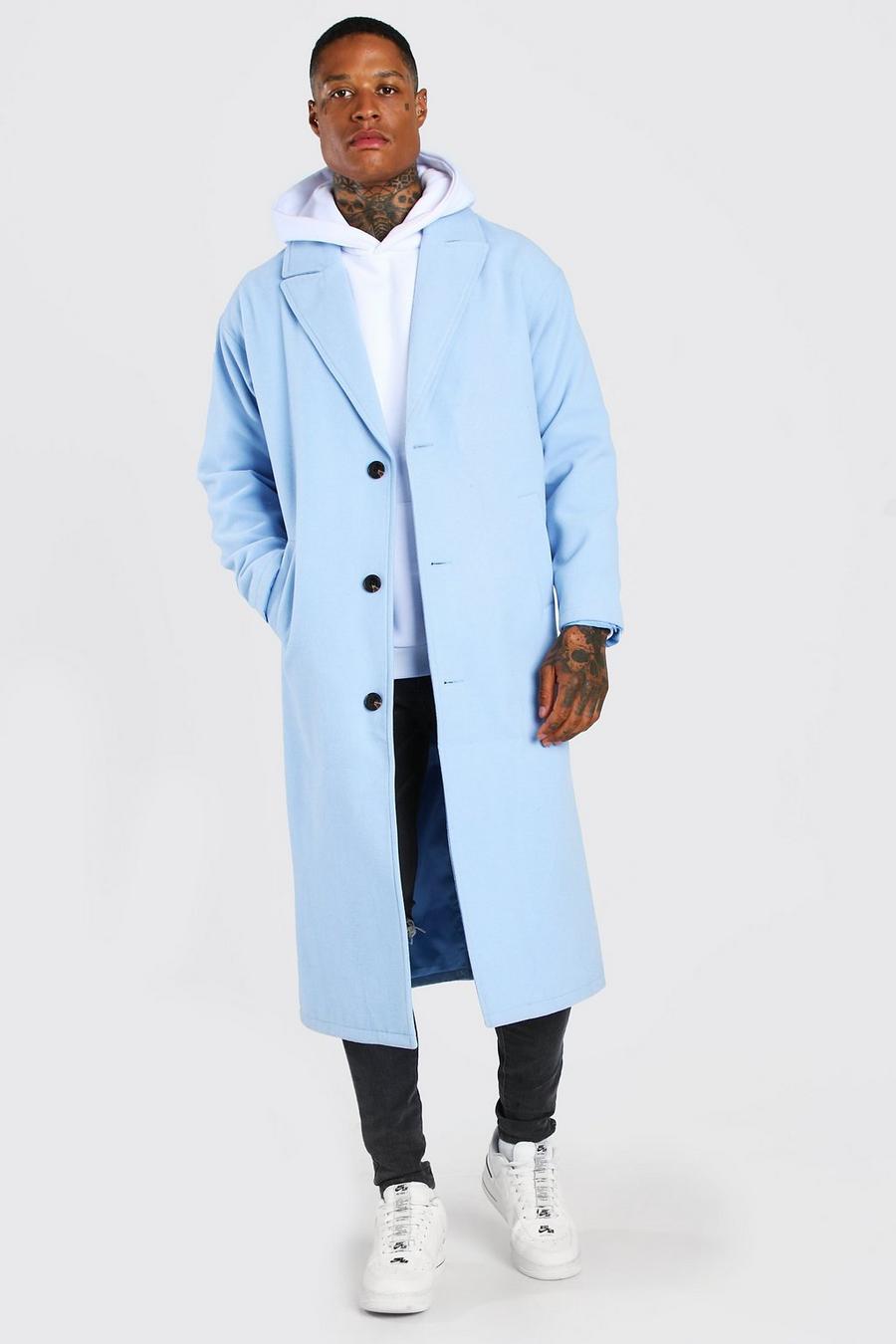 Blue Long Overcoat
