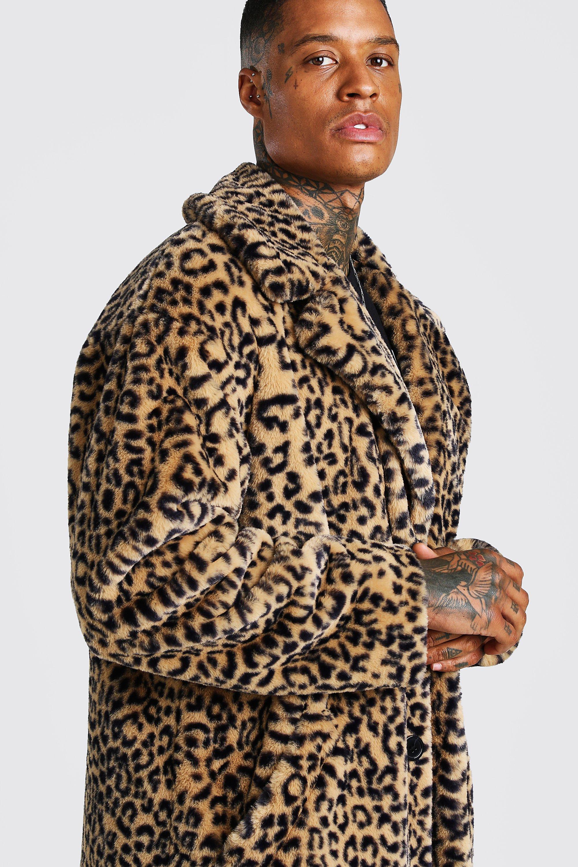 Veste fausse fourrure discount leopard