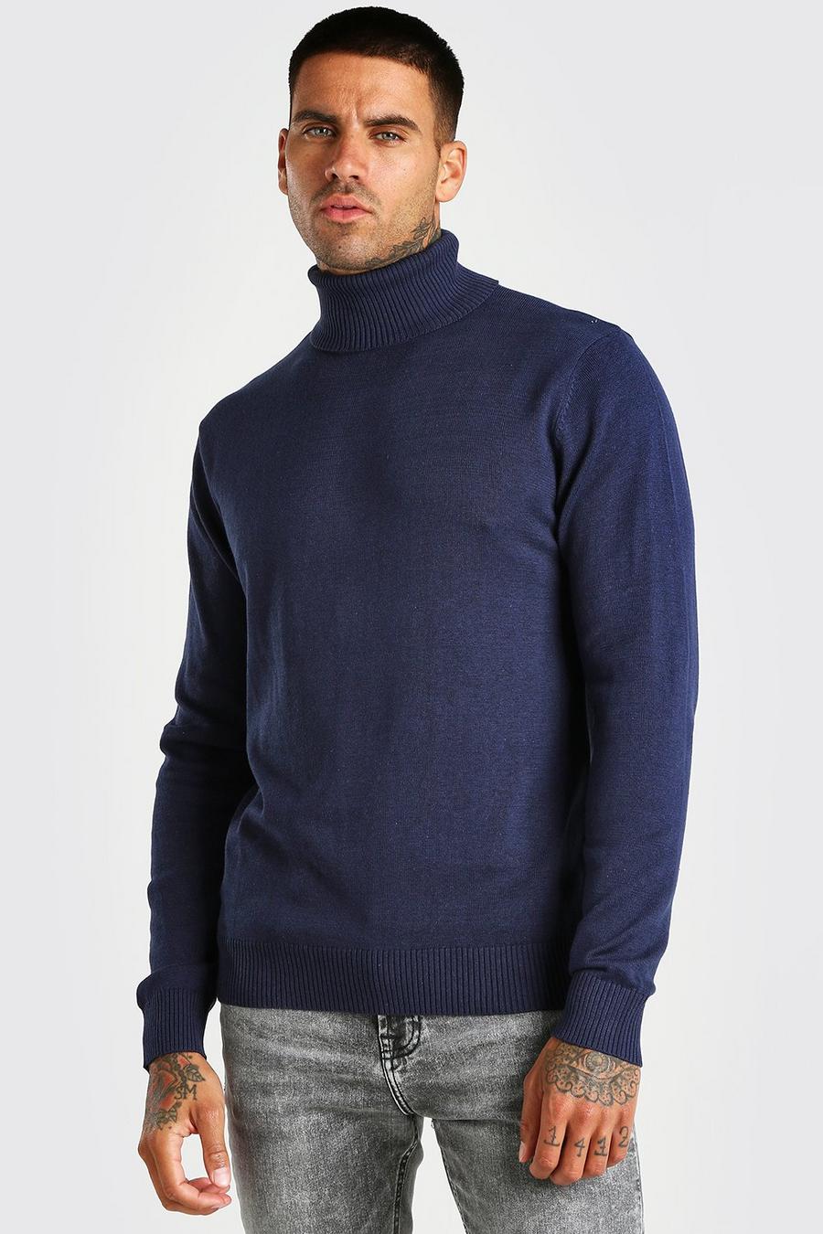 Pullover dolcevita, Blu oltremare image number 1