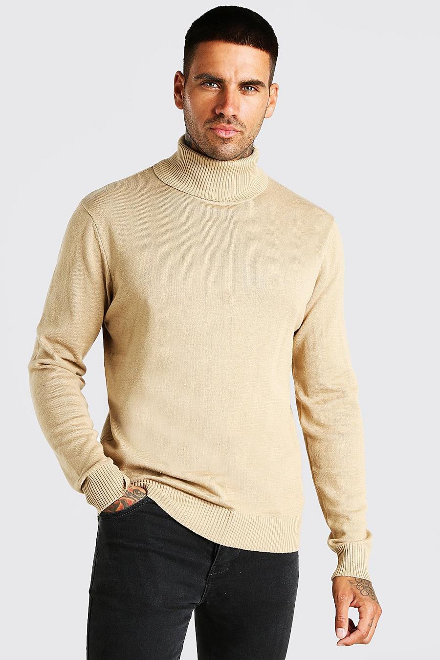 Camel Turtleneck Sweater image number 1