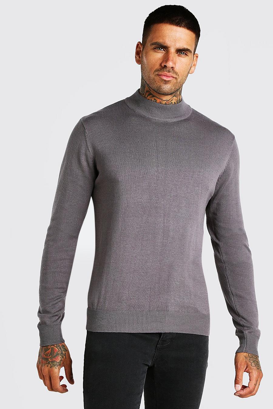 Pull col roulé, Anthracite : image number 1