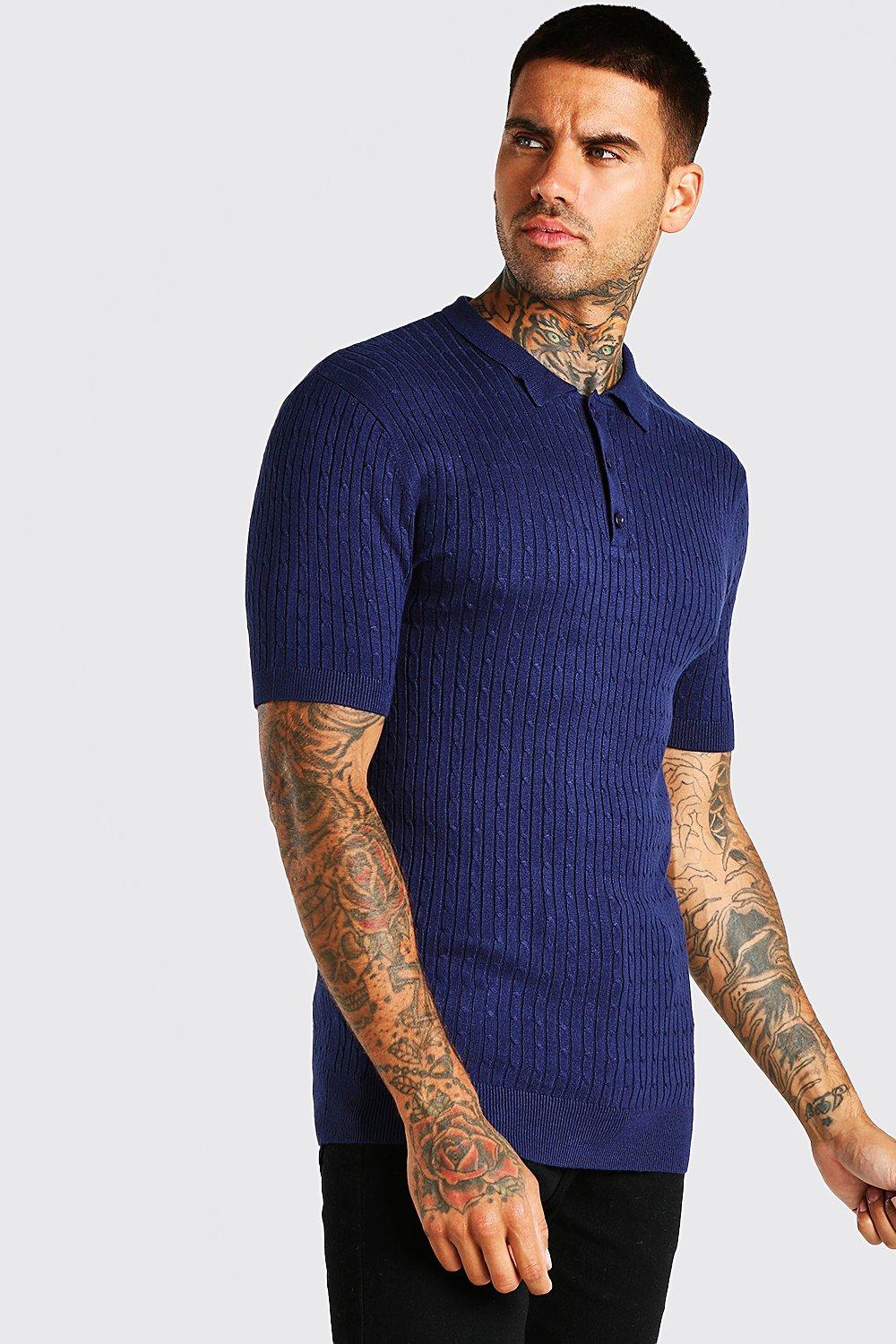 navy short sleeve jumper