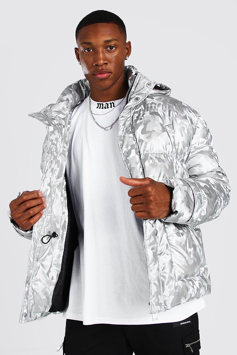 Boohoo silver outlet jacket