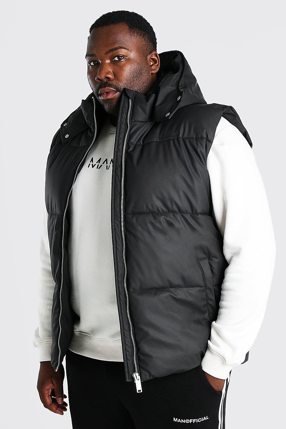 padded gilet plus size