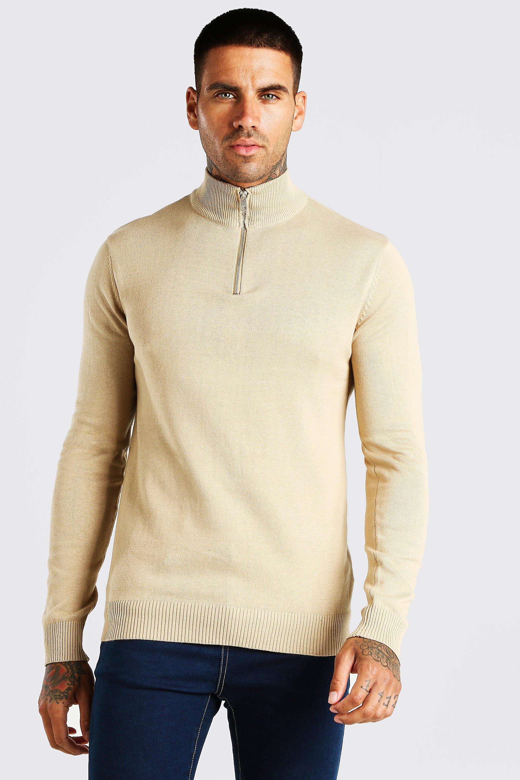 funnel neck zip jumper