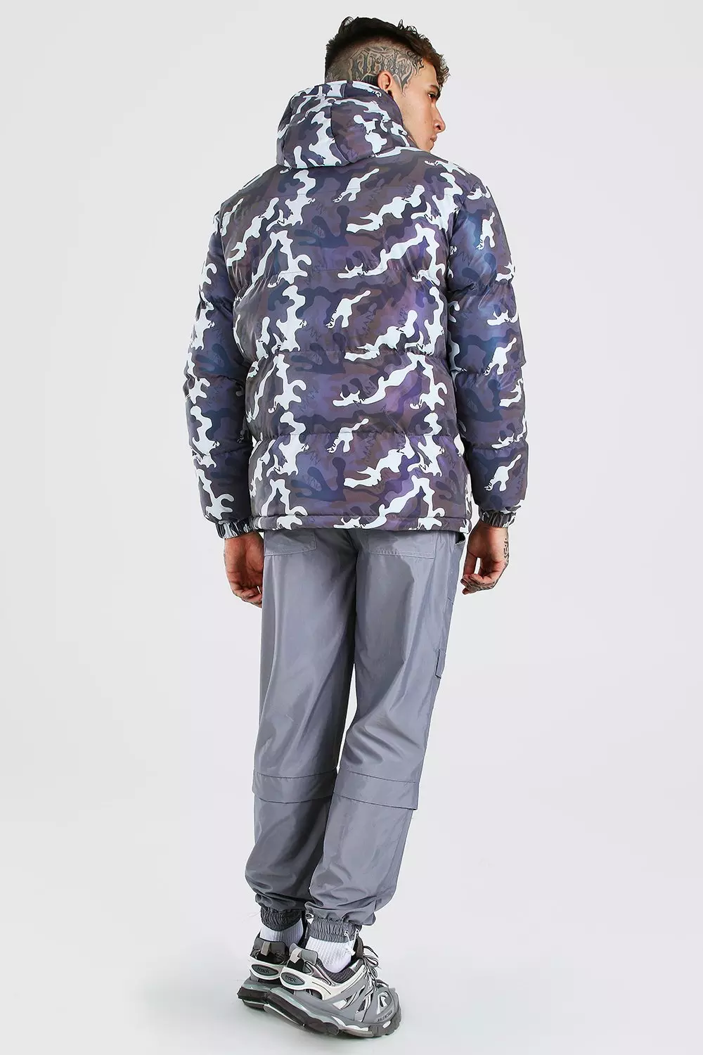 Boohooman hot sale camo jacket