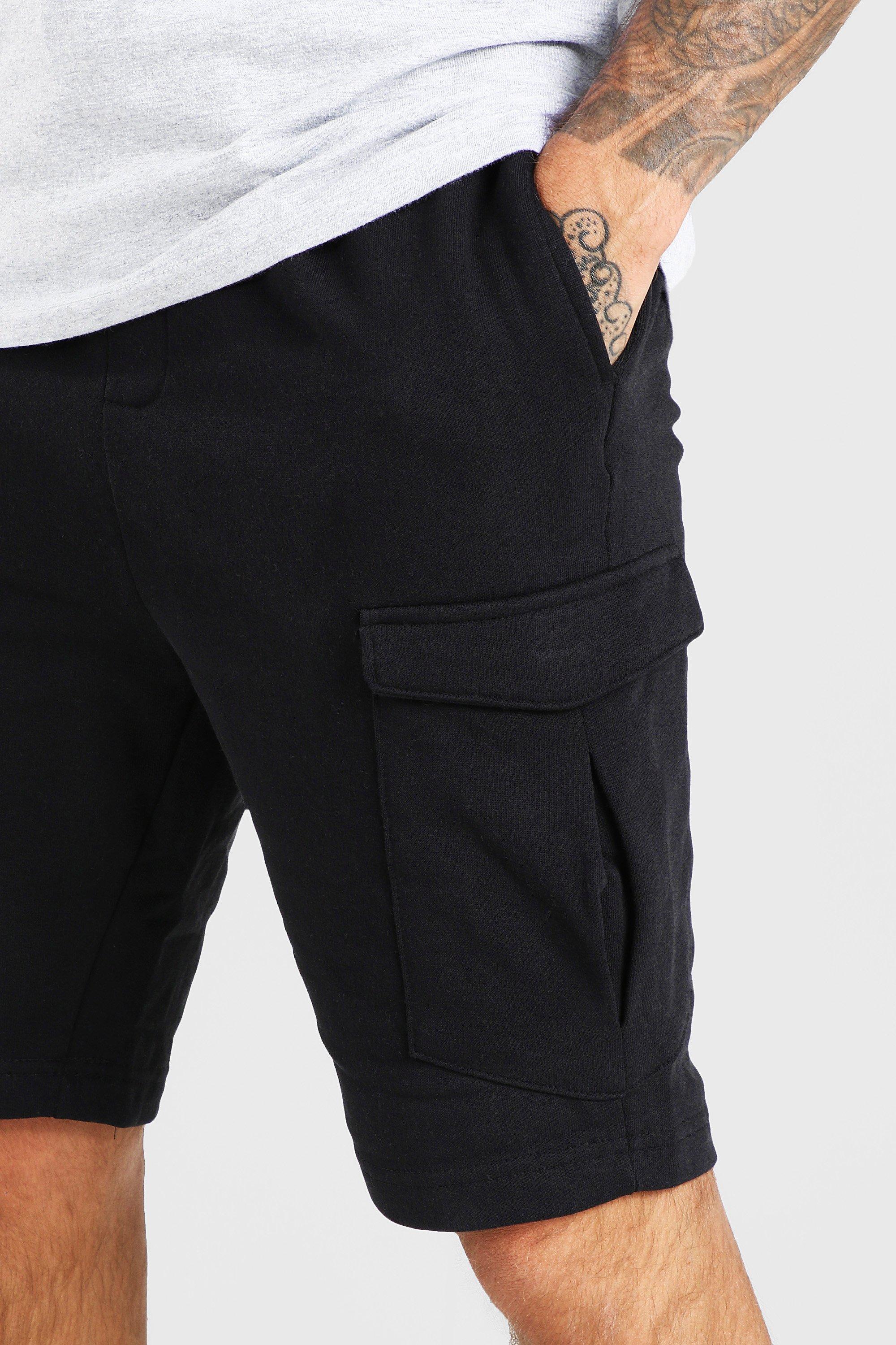 Mid length sale cargo shorts