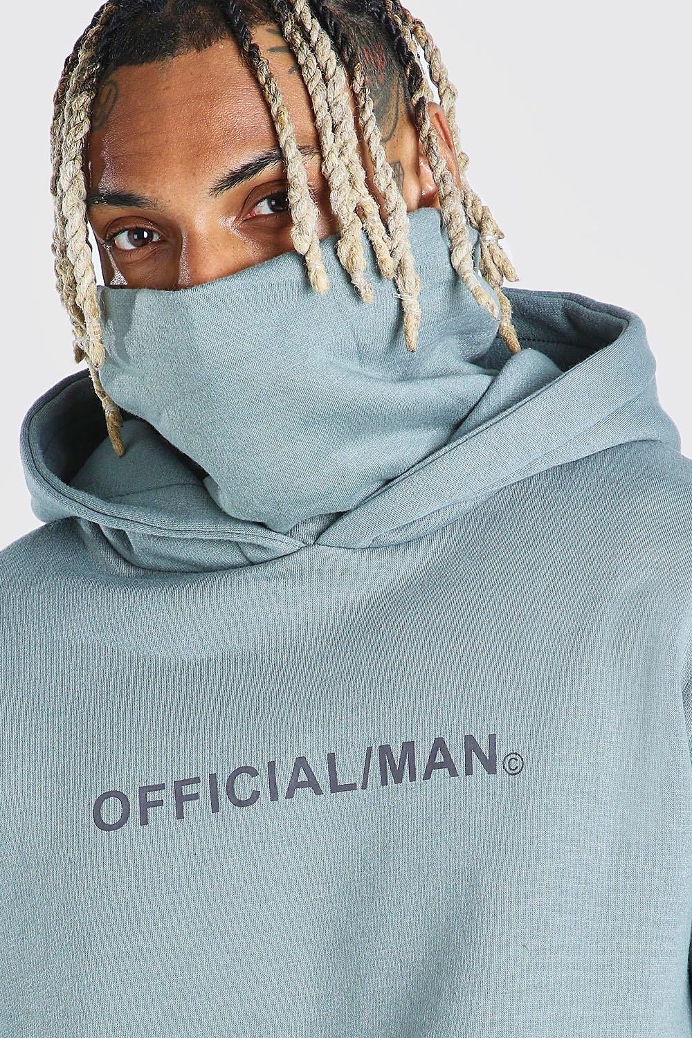 Man Official Snood Hoodie