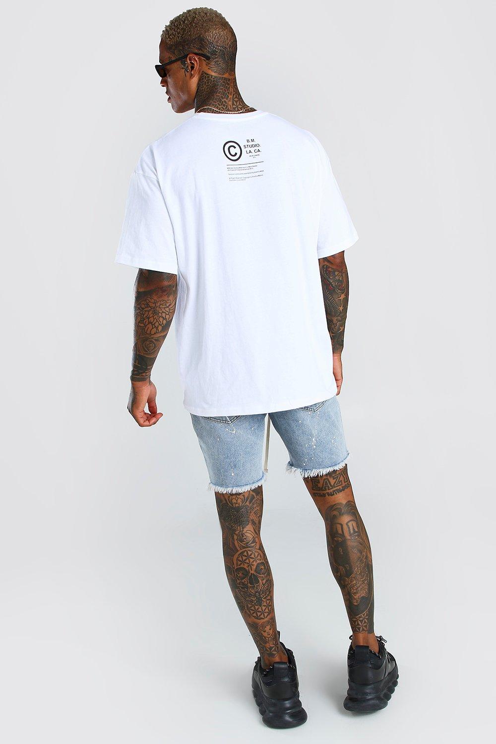 Printed T-shirt - White/Los Angeles - Men