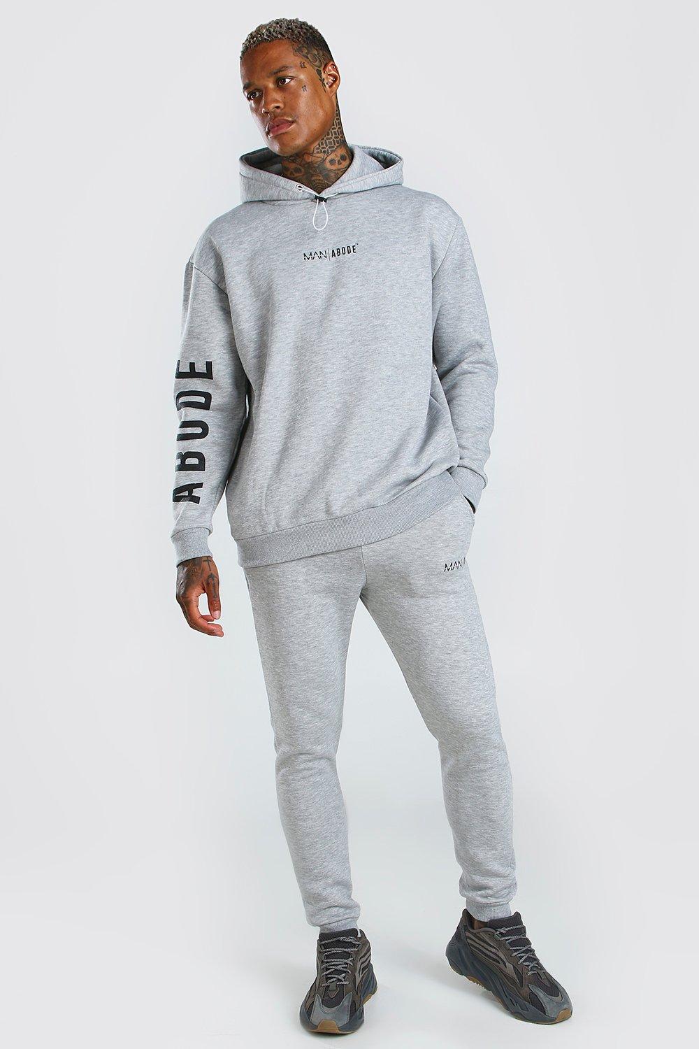 grey oversized tracksuit