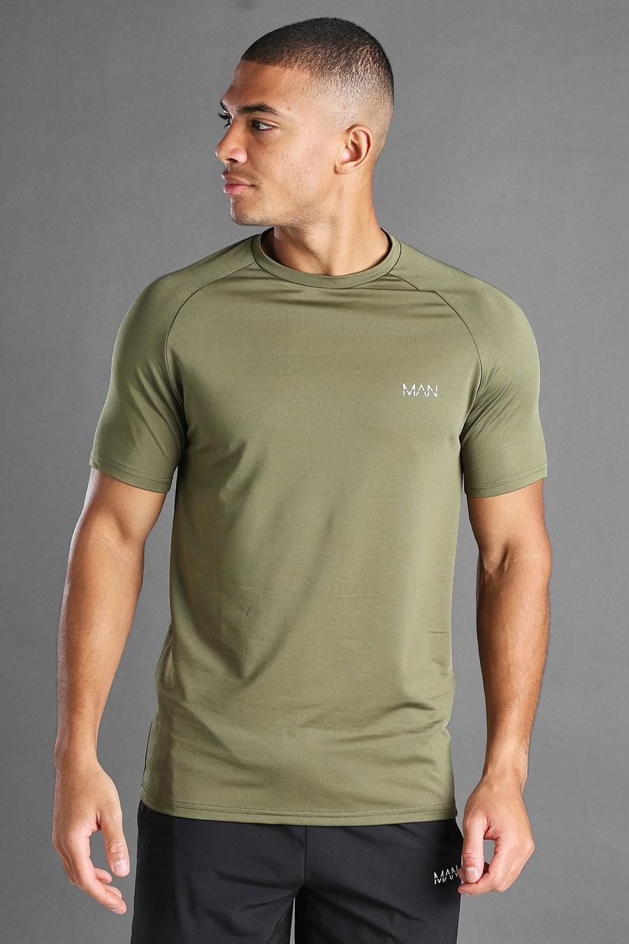 MAN Active Raglan-T-Shirt, Khaki image number 1
