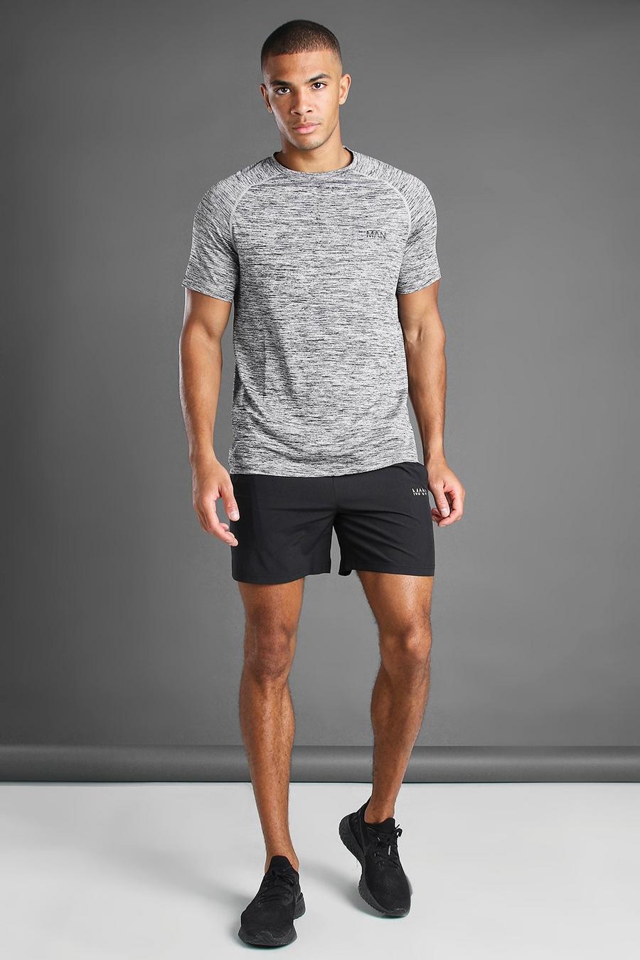 MAN Active Melange T-Shirt And Short Set image number 1