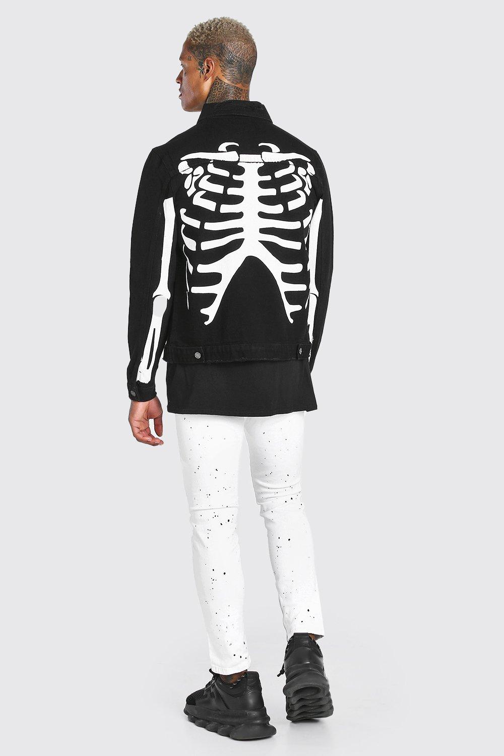 Skeleton deals jean jacket