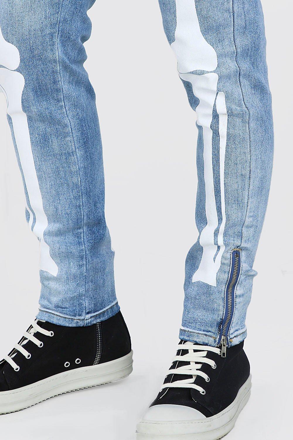 boohoo skeleton jeans